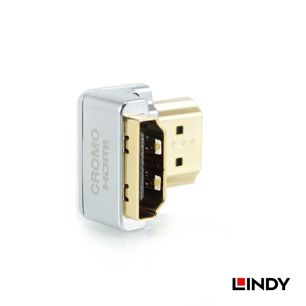 林帝 CROMO HDMI 2.0 鋅合金鍍金轉向頭-A公對A母