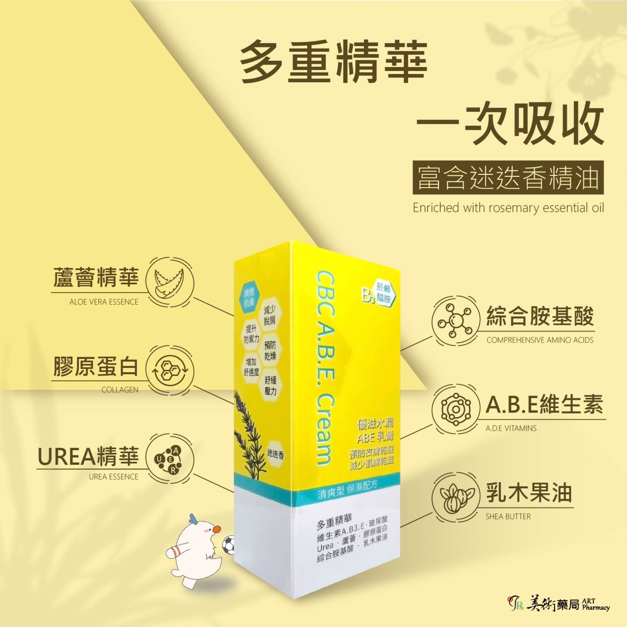 優滋水潤 ABE乳膏【新配方】 預防皮膚乾裂 減少肌膚乾澀 多重精華