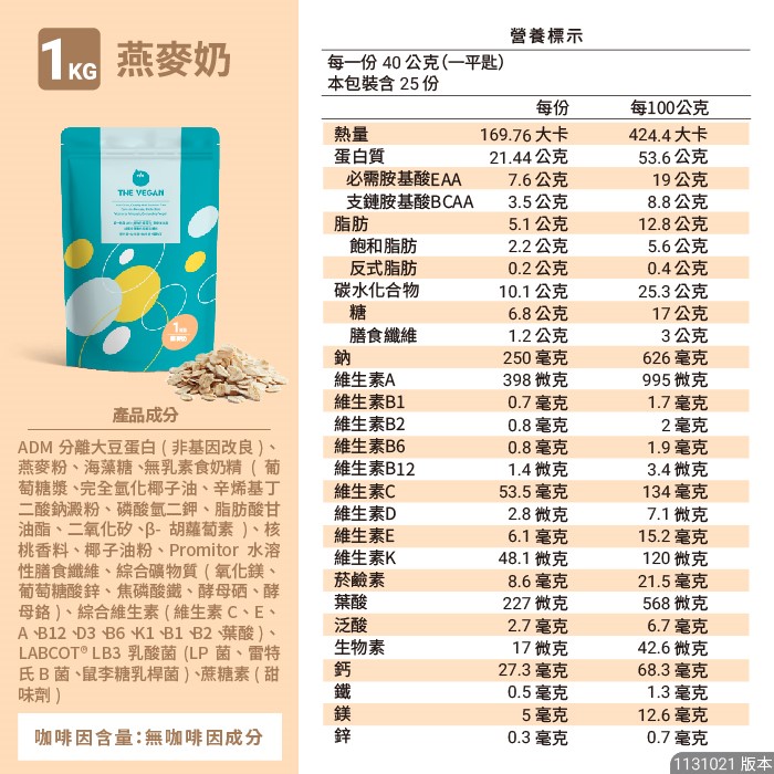 THE VEGAN樂維根 1KG/袋 經典大豆蛋白飲 高蛋白 大豆蛋白【美術門市必享優惠】美術藥局｜實體經營
