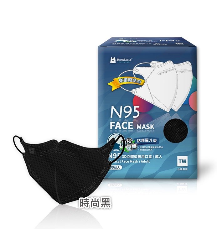 壓條款 N95醫用立體型成人口罩 五層防護 聊聊詢色選色 50片/盒 美術藥局