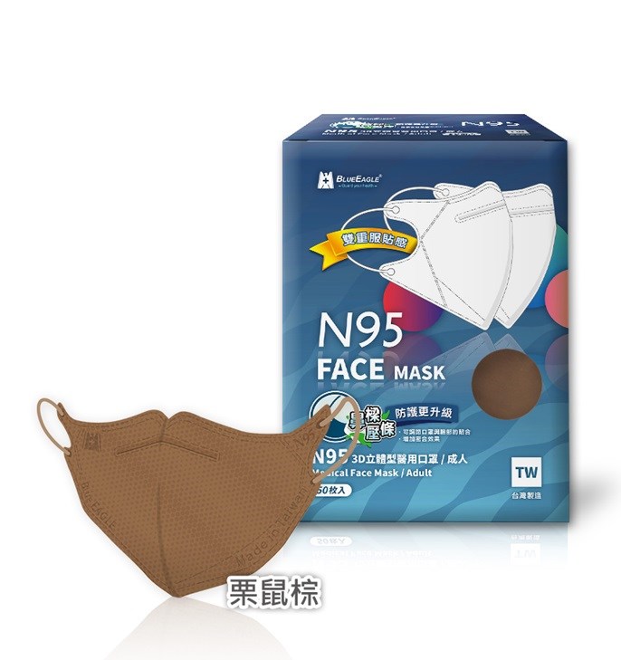 壓條款 N95醫用立體型成人口罩 五層防護 聊聊詢色選色 50片/盒 美術藥局