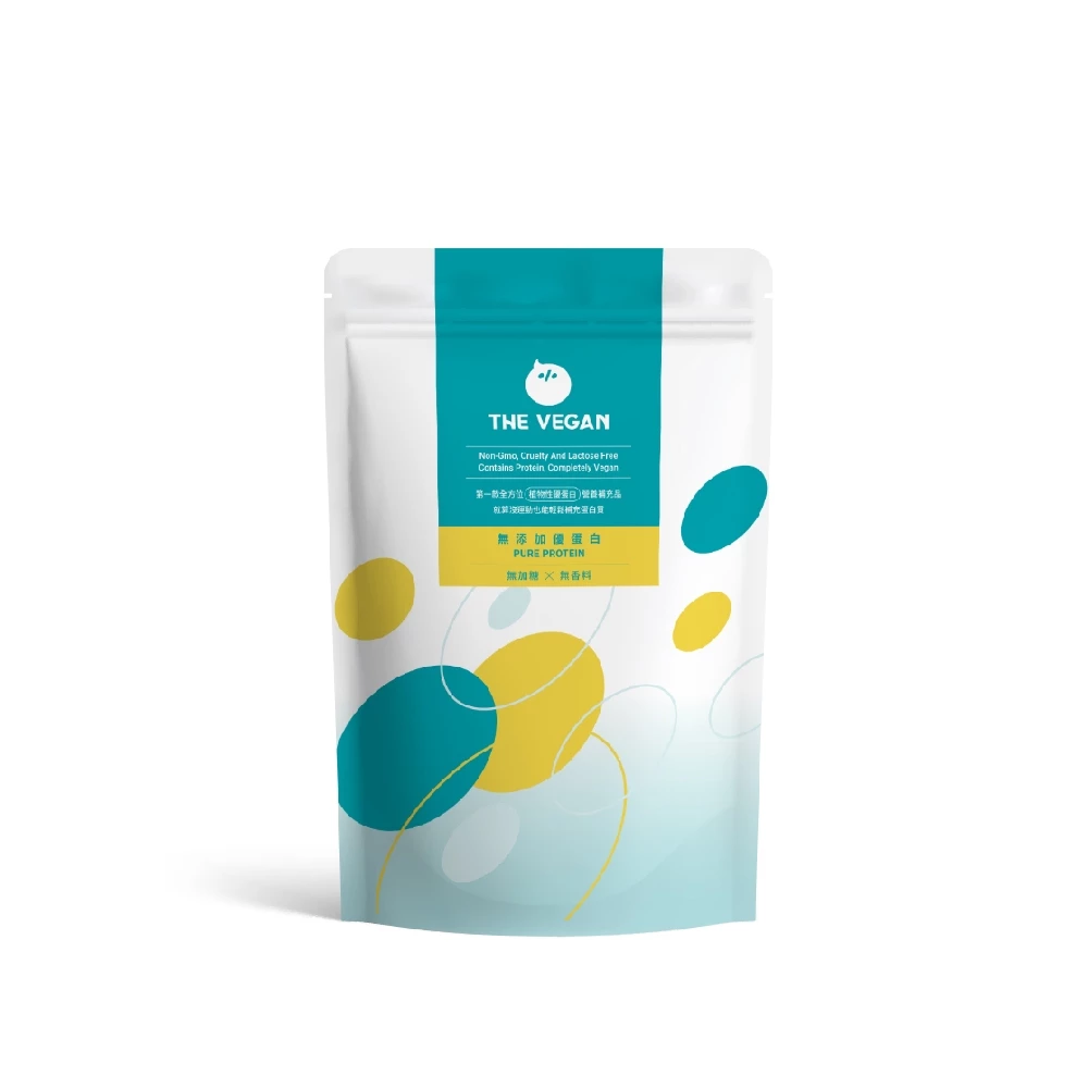 樂維根 THE VEGAN 極致蛋白原味1KG/包 無額外添加糖 植物性分離大豆蛋白 純素優蛋白 無香料 高蛋白