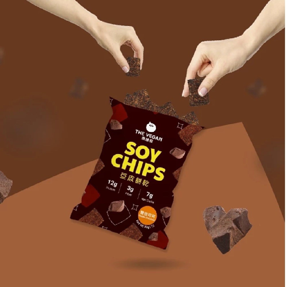 THE VEGAN 樂維根 豆皮餅乾 蛋白餅乾零食 素食蛋白 大豆蛋白 蛋白棒 番茄 海苔 洋蔥酸奶 可可 青檸椒鹽
