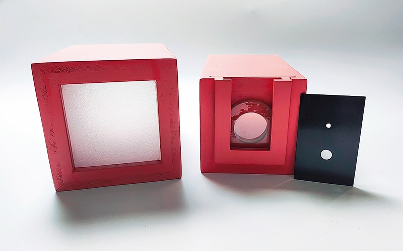 針孔暗箱實驗器(照相機原理)