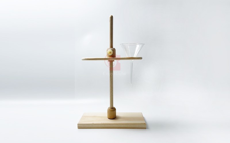 Funnel Stand for 2 Funnels,Polishes wood ,木製雙孔,分液,漏斗架,產品不含漏斗