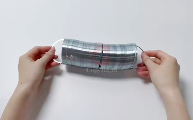 扁形波動彈簧,Slinky Spring Create Transverse Waves/Longitudinal Waves 國中理化實驗,彈簧波的觀察
