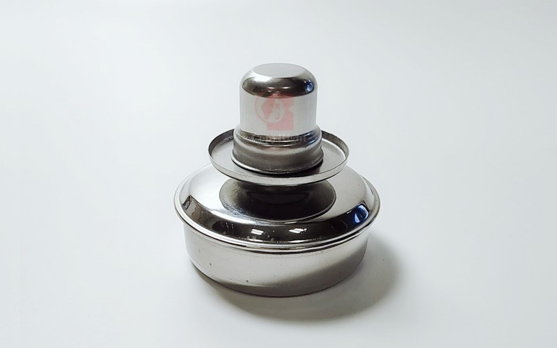 不鏽鋼安全酒精燈,Stainless Steel Spirit Lamp With Wick Adjustable,100ml,可調式燈芯