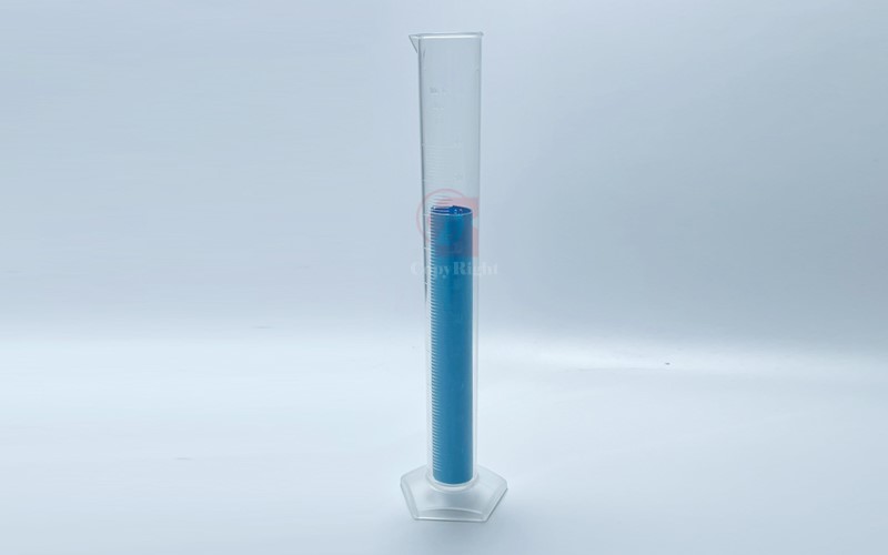 透明塑膠刻度量筒,Transparent Measuring Cylinder,Embossed Scale,pentagonal Base,TPX材質，100ml