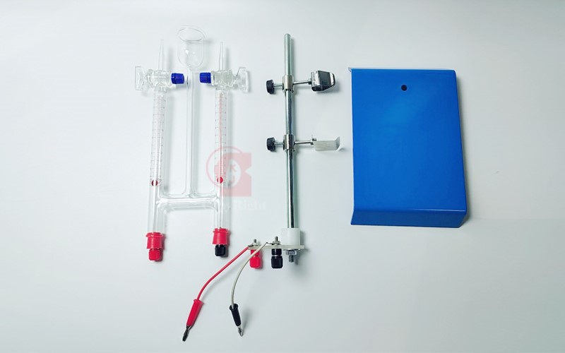 水電解實驗器(賀夫曼式),國中理化實驗,Hofmann Voltameter,Electrolysis of Water,霍夫曼電量計,A6-001,國教儀器