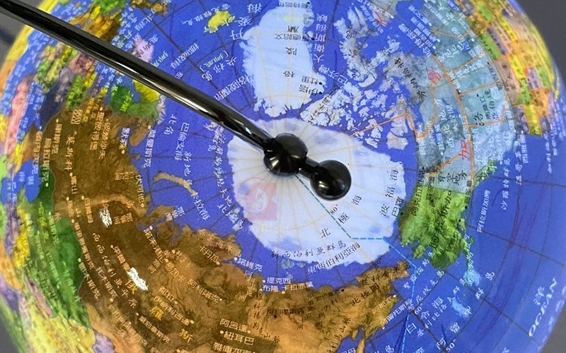 LED衛星圖地球儀(中文版),5inch LED Satellite Map Globe,13cm,發光地球儀,台灣製,C2-012-2,國教儀器
