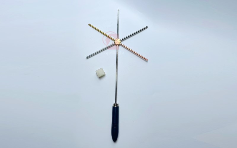 熱傳導儀,THERMAL CONDUCTIVITY OF METALS APPARATUS,星形導熱儀,A11-020,5種金屬材質：鋁、黃銅、鐵、鎳、紅銅 附小蠟塊,國教儀器