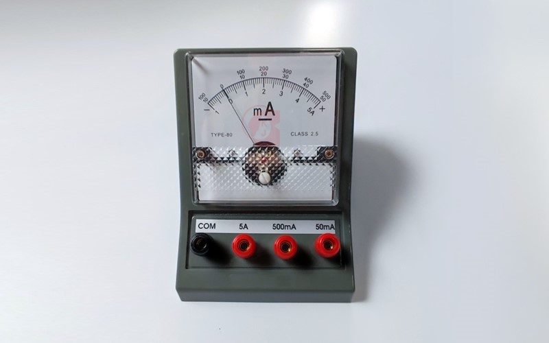 Ammeter,電流計,電流錶,5A,50mA,500mA,三段式,A13-001,國教儀器
