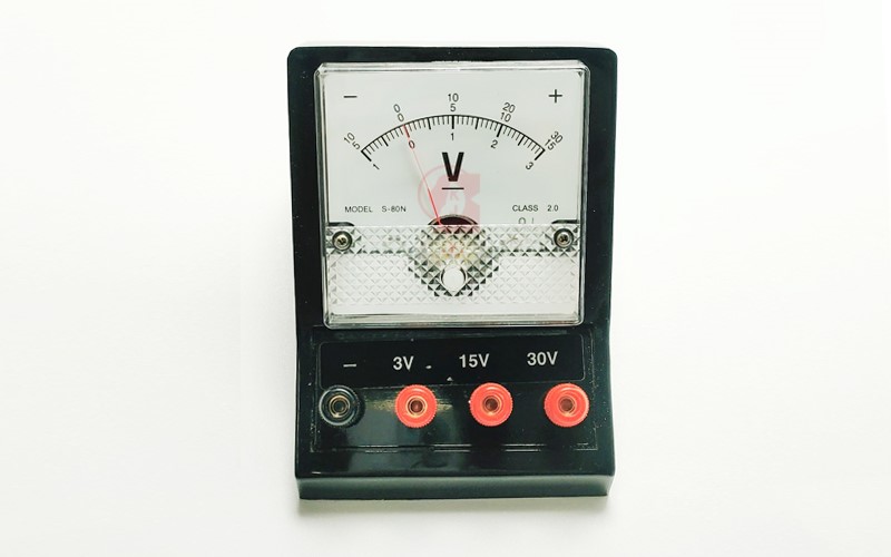 Voltmeter,.電壓表,電壓計,3V,15V,30V,三段式,A13-003-3,國教儀器