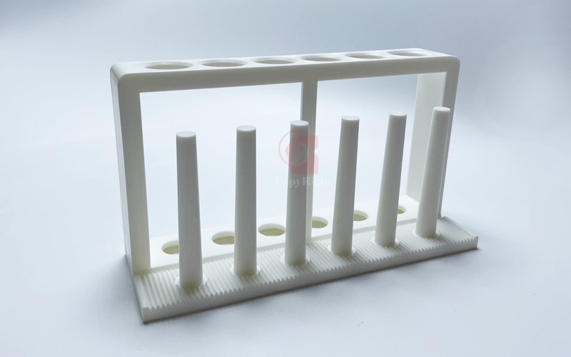 晾乾柱,試管架(塑膠製),Plastic 6 Hole Test Tube Rack,ABS材質,6孔6柱,孔徑19mm,適用15-18mm口徑,A1-079-3b,國教儀器