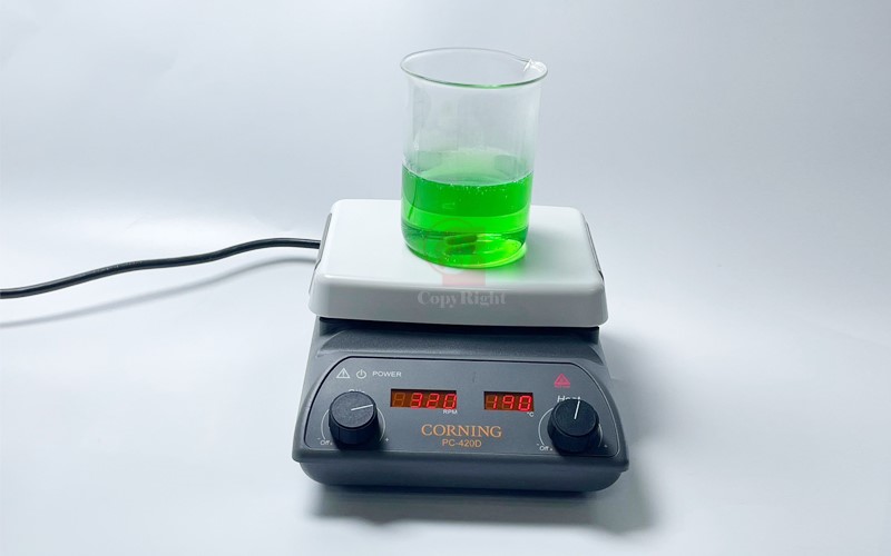 產品不含燒杯，電磁加熱攪拌器,加熱板,Stirring Hot Plate,CORNING PC-420D,搪瓷板面,附攪拌子,A6-042-1,國教儀器