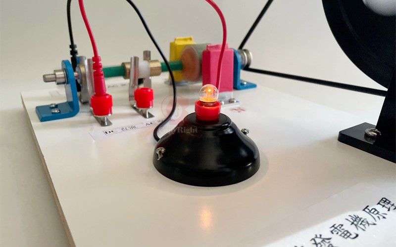 燈泡亮,交直流發電機原理,Demonstration Motor Generator Activity Model,AC/DC Hand Powered,Light bulb,國中物理電學,手搖發電機,模擬交流發電與直流發電實驗器,A13-137,國教儀器