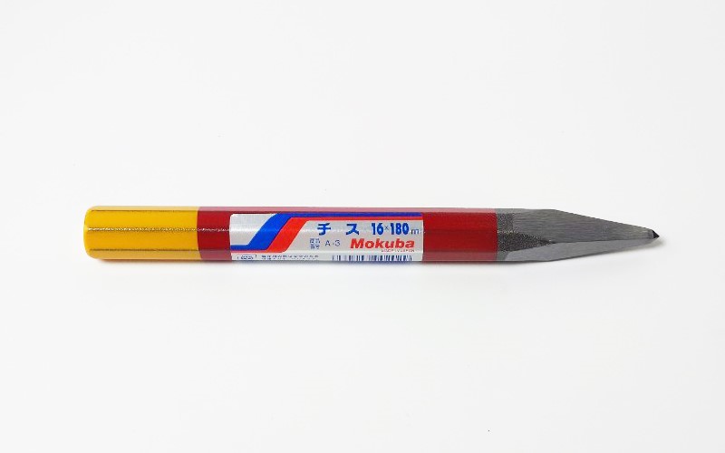 進口-日本尖型鑿子,Geology Rock Pointed Duty Chisel,地質用尖頭鑿刀,鋼製一體成形,尖嘴 180mm,C1-200-1,國教儀器