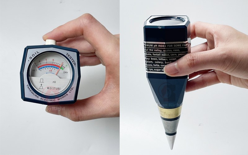 土壤酸鹼度水份計,Soil pH/Moisture Meter,指針式,不用電源 附作物適合的水分比例表,A6-034-1,國教儀器 