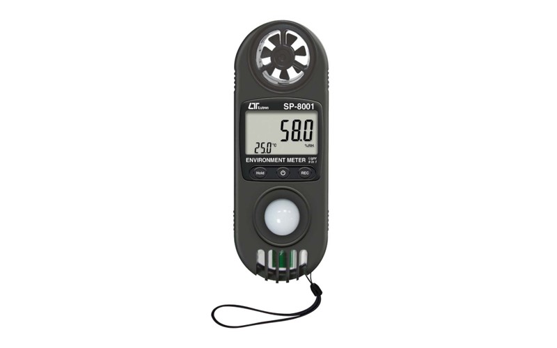 9合一專業環境測量儀,9 in 1, Anemometer, Humidity meter, Light meter Light Meter,Sport/Weather meter ENVIRONMENT METER 風速、風量、溫濕度、照度、溫度、露點、溼球溫度、風寒指數、熱指數 讀值鎖定及記錄測量中的最大/最小值,C1-210,國教儀器