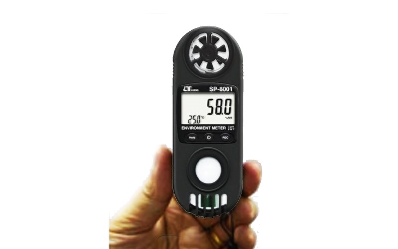 9合一專業環境測量儀,9 in 1, Anemometer, Humidity meter, Light meter Light Meter,Sport/Weather meter ENVIRONMENT METER 風速、風量、溫濕度、照度、溫度、露點、溼球溫度、風寒指數、熱指數 讀值鎖定及記錄測量中的最大/最小值,C1-210,國教儀器