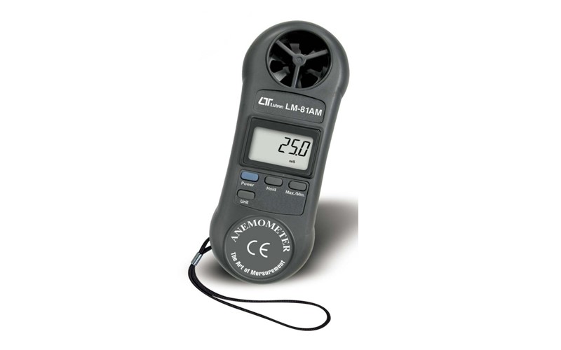 掌上型風速計,Anemometer,0.4～30.0公尺/秒， 80～5910英呎/分鐘， 1.4～108.0公里/小時， 0.9～67.0英哩/小時， 0.8～58.3海浬/小時。 讀值鎖定及最大/最小值,C1-025,國教儀器
