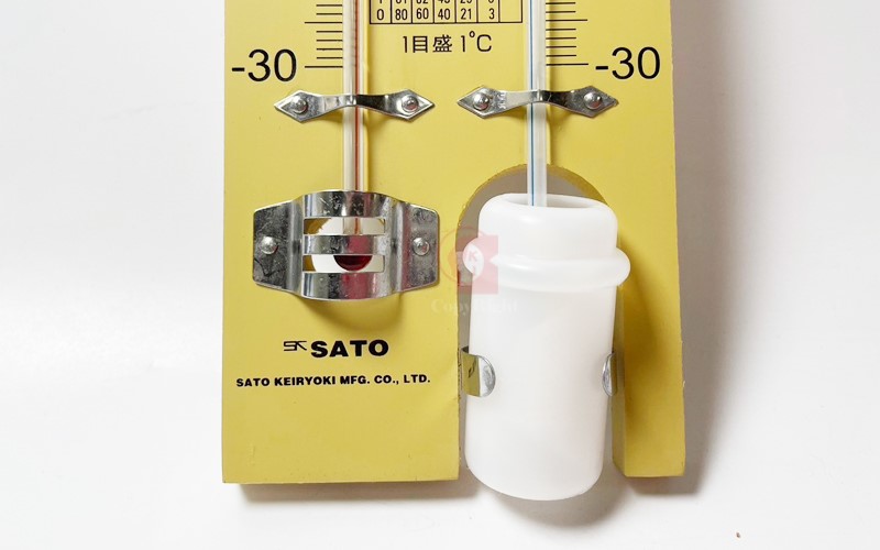 溫濕度計,Wet & Dry Thermometer,木板乾球溼球,掛式乾溼球溫度計,附對照表,C1-012,國教儀器