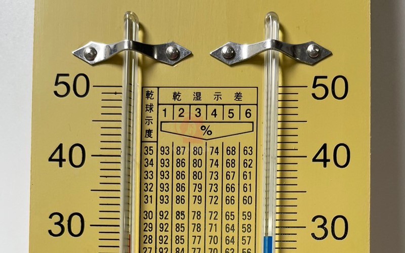 溫濕度計,Wet & Dry Thermometer,木板乾球溼球,掛式乾溼球溫度計,附對照表,C1-012,國教儀器