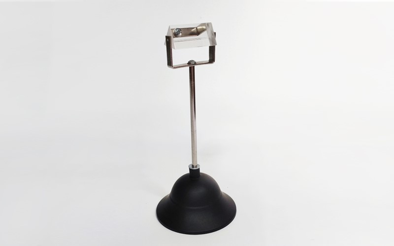 玻璃三稜鏡,Glass Triangular Prism,玻璃菱鏡長度5cm,邊長2.5cm,可旋轉,含底座,A10-014-6,國教儀器