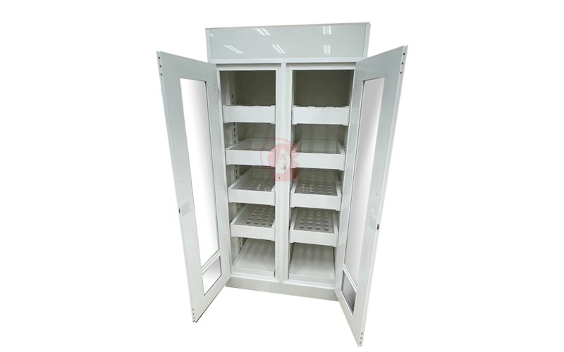PVC雙門晾乾櫃,PVC玻璃晾乾架,Drying Cabinet,Drying Rack,900×600×1800㎜,A6-027-6,國教儀器