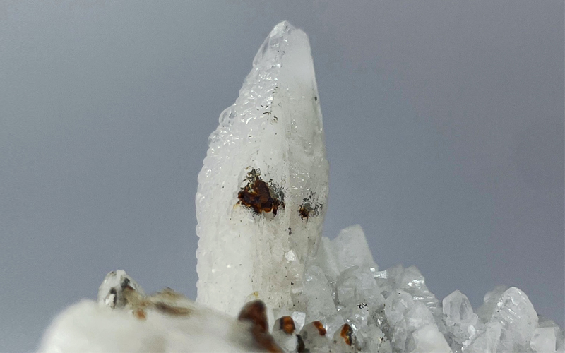 湖南羽毛方解石,Calcite,Hunan China,國教儀器