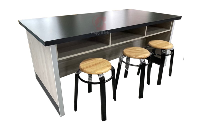 具中間檔板Chemical Eesistant Laboratory Table,Lab Table,學生實驗桌,耐酸鹼檯面,實驗室設備,國教儀器