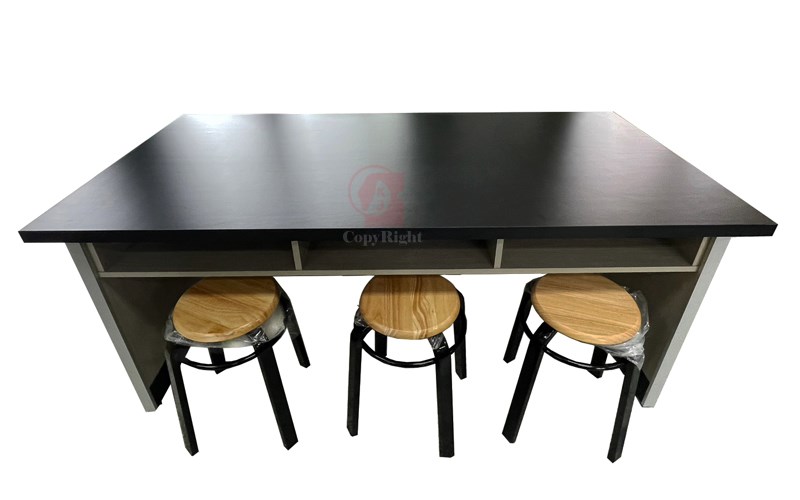 沒有中間檔板Chemical Eesistant Laboratory Table,Lab Table,學生實驗桌,耐酸鹼檯面,實驗室設備,國教儀器