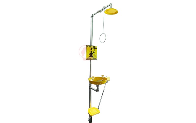 緊急淋浴沖眼器,緊急沖身洗眼器,Emergency Shower & Eyewash Station