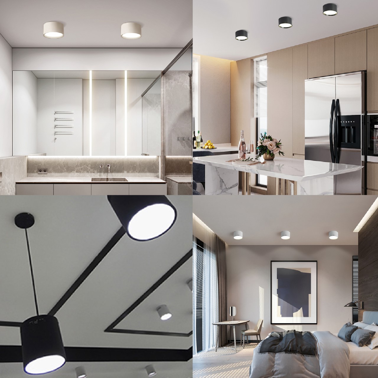 ◎LED 散光一體式吸頂筒燈，12W，可加吊線安裝，白光/自然光/黃光，全電壓 另有15/18W