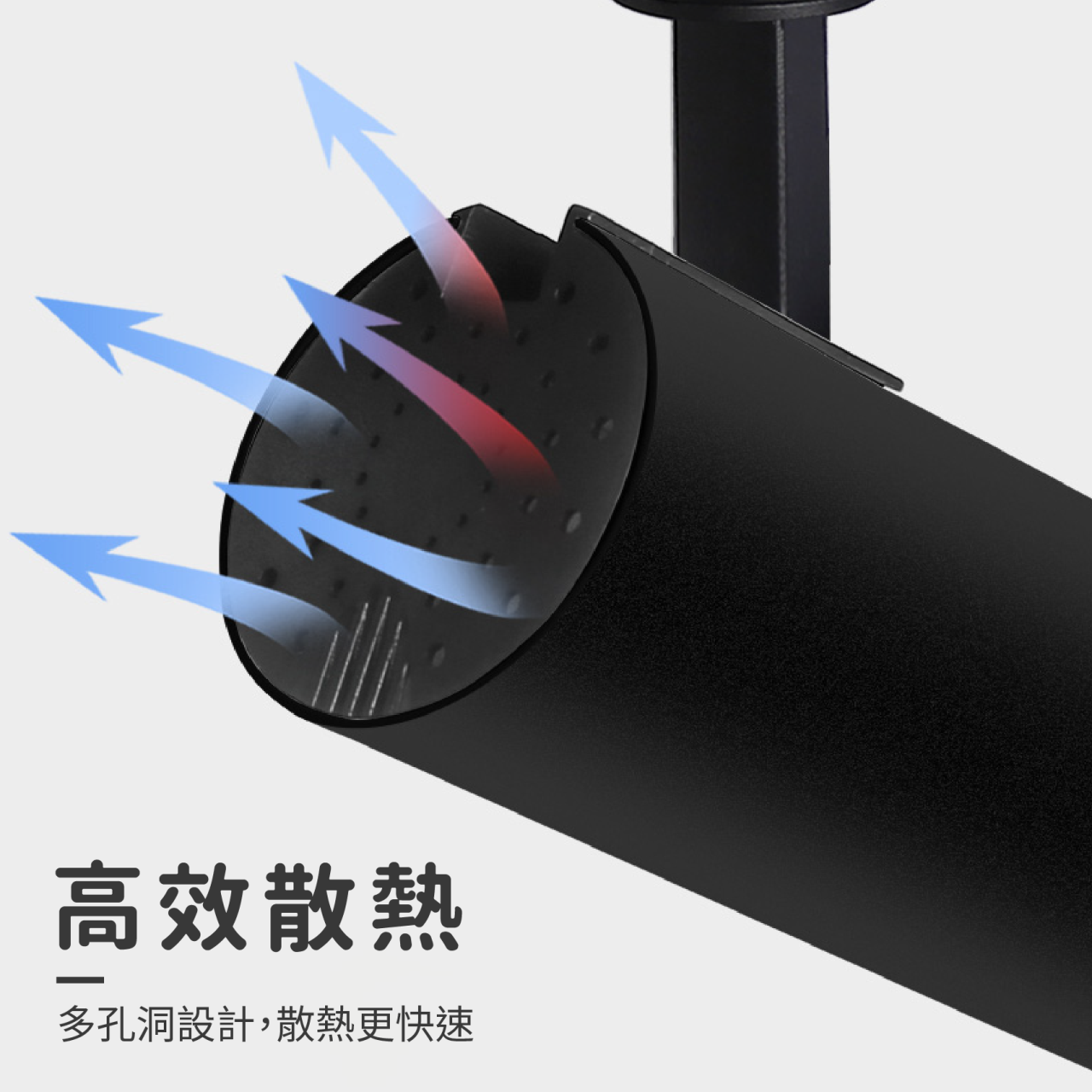 ◎LED全光譜北極星圓筒軌道燈/投射燈，高顯色97Ra，設計師款，12W/20W/30W