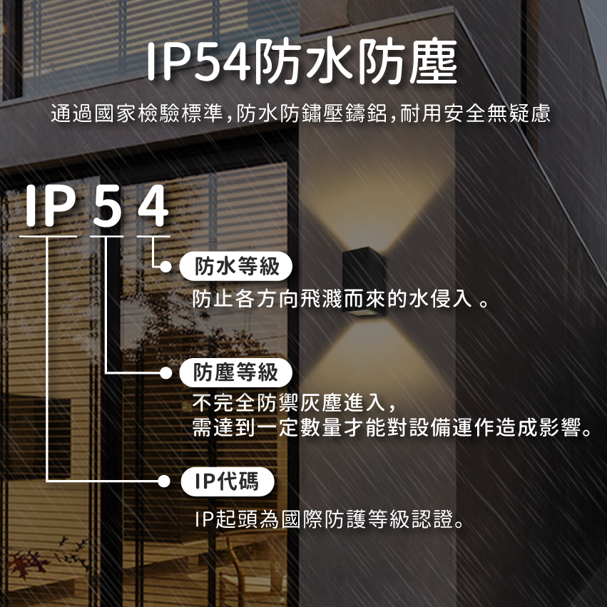 ◎戶外IP54防水防塵LED長型壁燈 防潮 防蟲 造景/景觀/庭園/氛圍 現代簡約北歐風 黃光