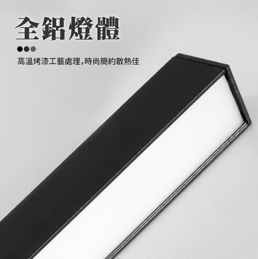 ◎LED磁吸軌道燈具 長條 泛光燈/散光燈，全光譜，白光/自然光/黃光，12W/24W/36W