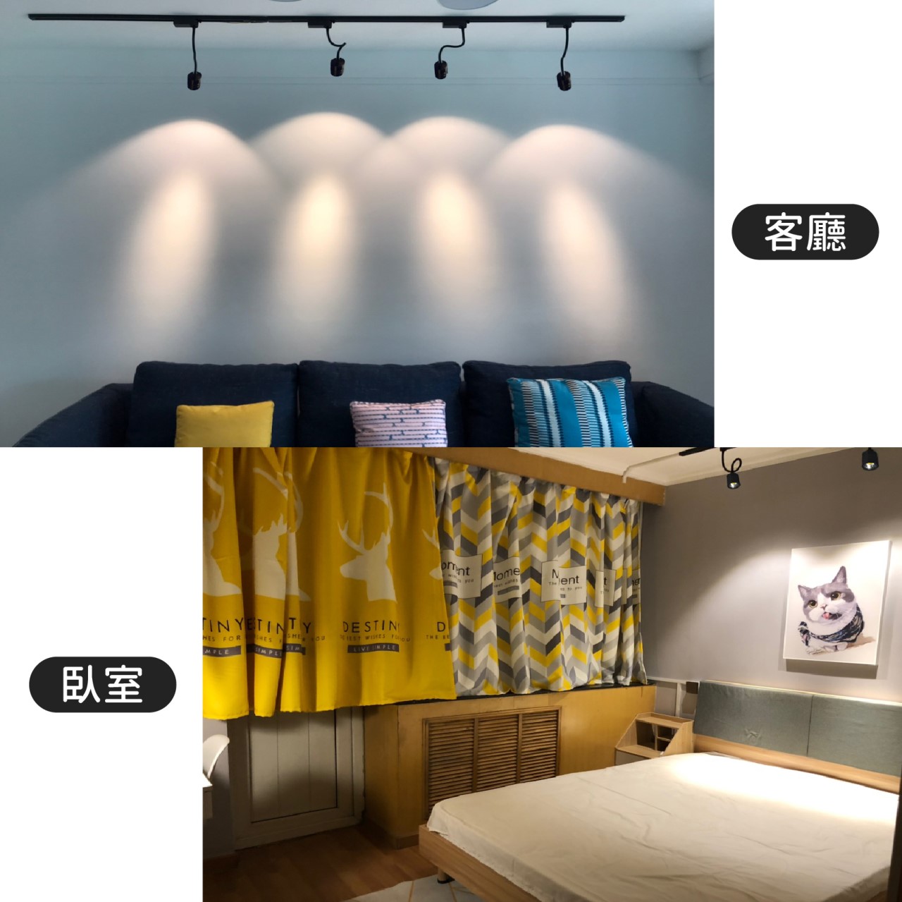 ◎LED COB 蛇管/軟管軌道燈/投射燈 7/12W，桿長30CM，三種燈色，一年保固