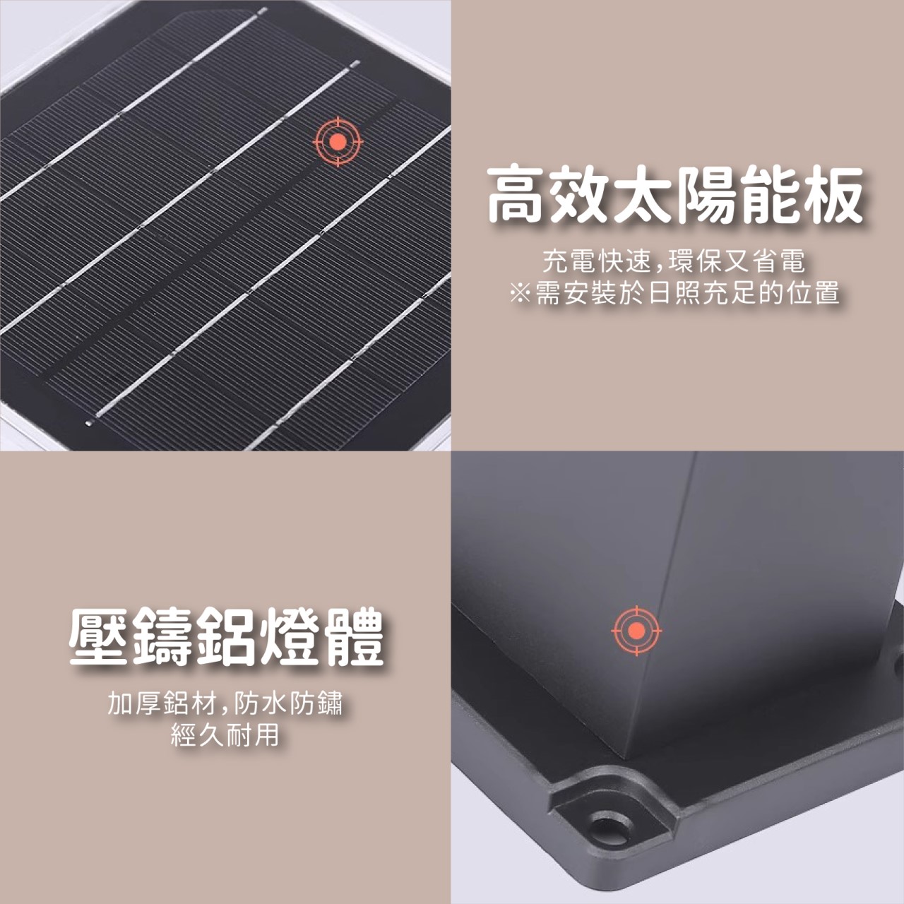 ◎LED TS54 太陽能款景觀草坪矮燈 草坪燈 庭院燈 草皮燈 花園燈 景觀燈 黃光