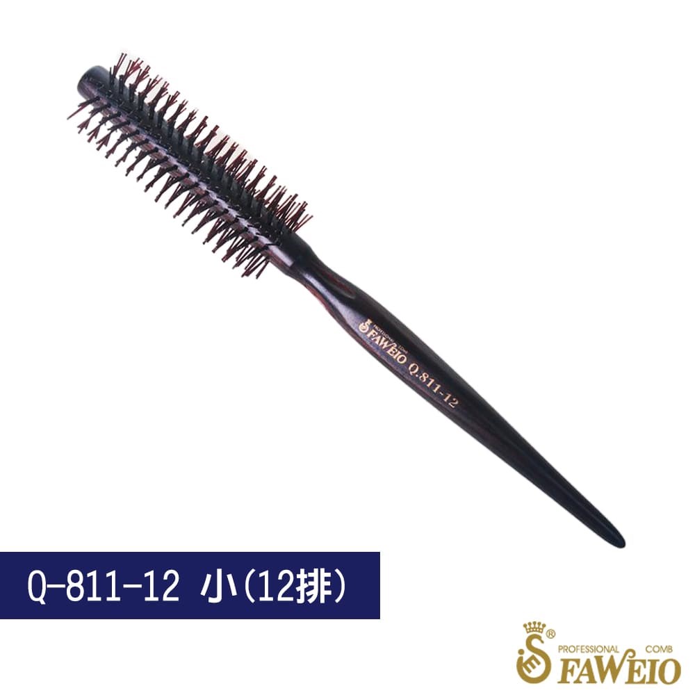 黑檀木雙珠圓梳