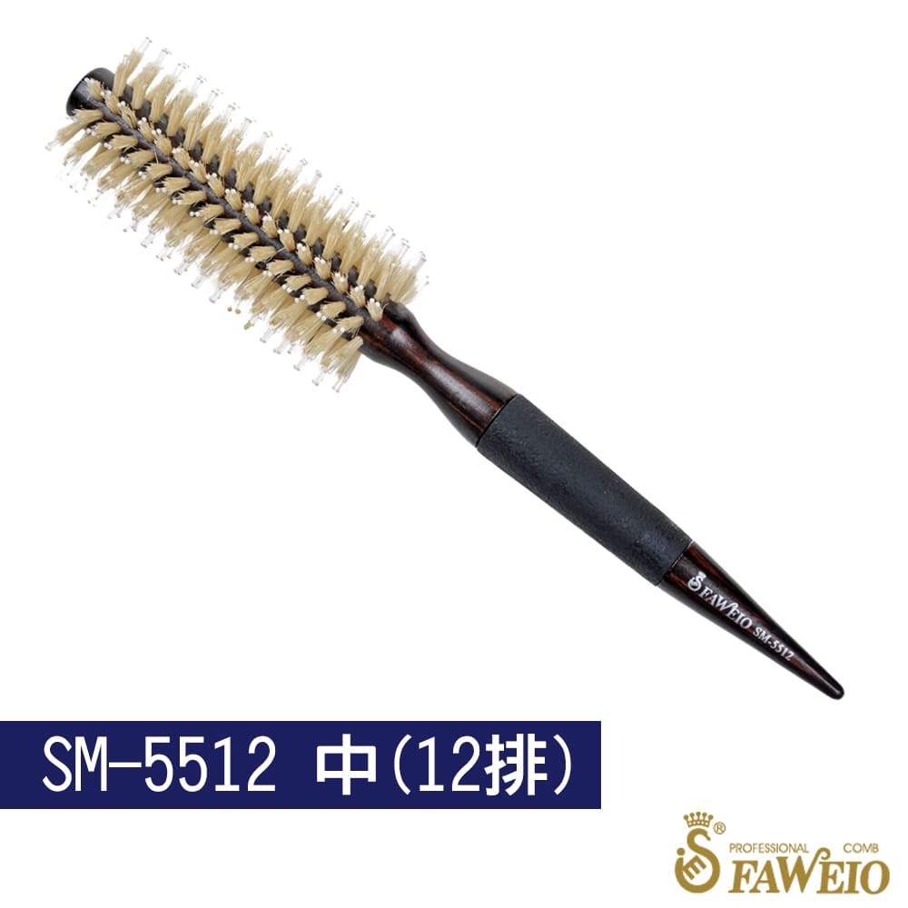 尖尾白鬃毛圓梳