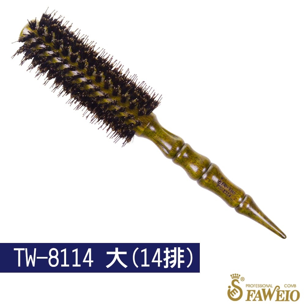 青古銅竹節圓梳