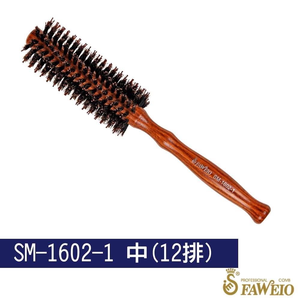 葫蘆鬃毛圓梳(仿花梨木色)