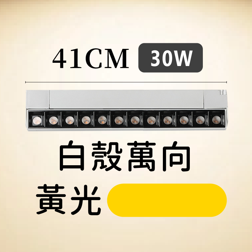 ◎LED長條/20W/30W定向 線型/長條軌道燈/聚光燈/補光燈/投射燈，簡約風，白/黃/自然光