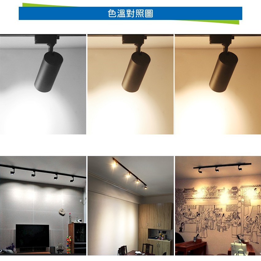 ◎LED COB 邱比特長筒軌道燈/投射燈，CREE晶片，9W/15W另有20W/30W
