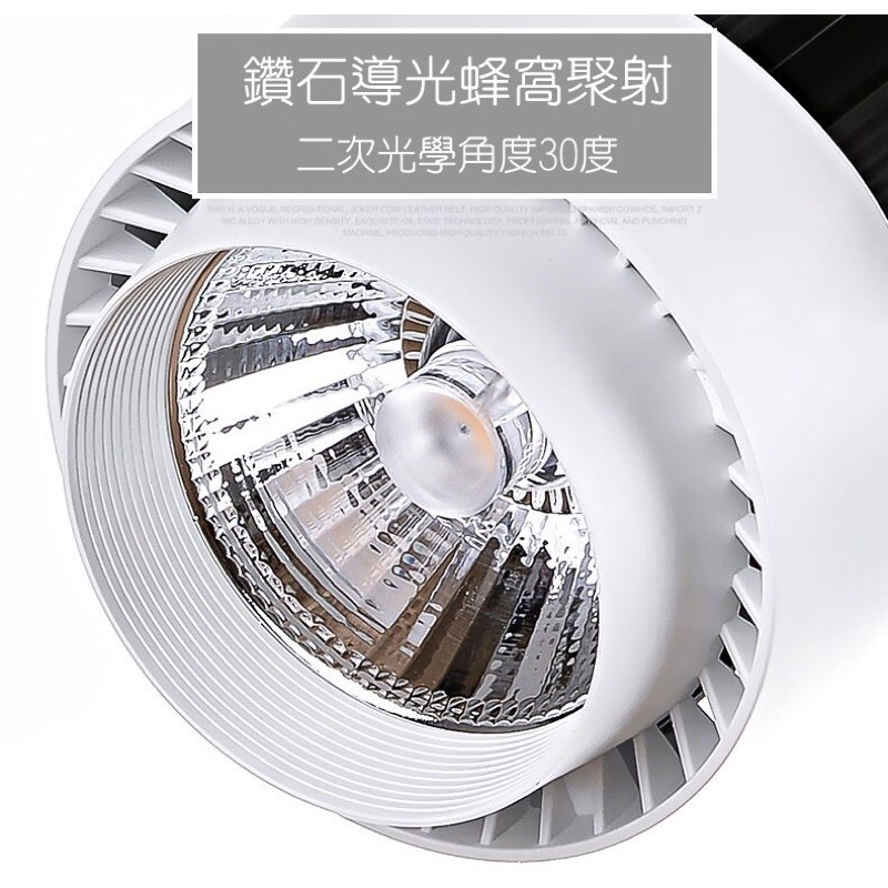 ◎COB單臂彎桿軌道燈/投射燈30W，3000流明，白/暖光，一年保固，另有20W