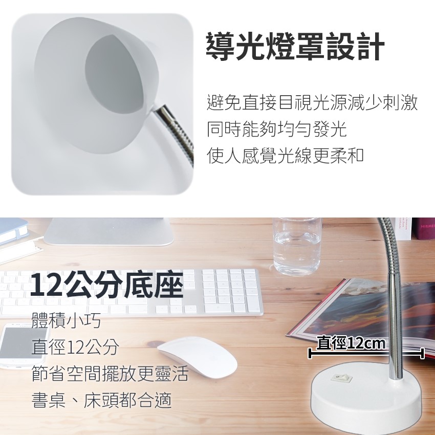 ◎大同LED 可愛光節能檯燈/桌燈，4.5W，抗眩光設計 照度均勻，CNS認證