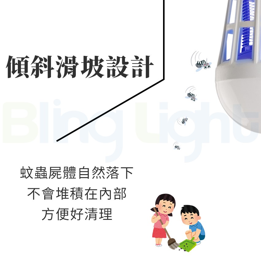 ◎ LED 捕蚊燈泡 捕蚊燈 紫外線LED滅蚊燈泡 E27燈頭 白光/黃光