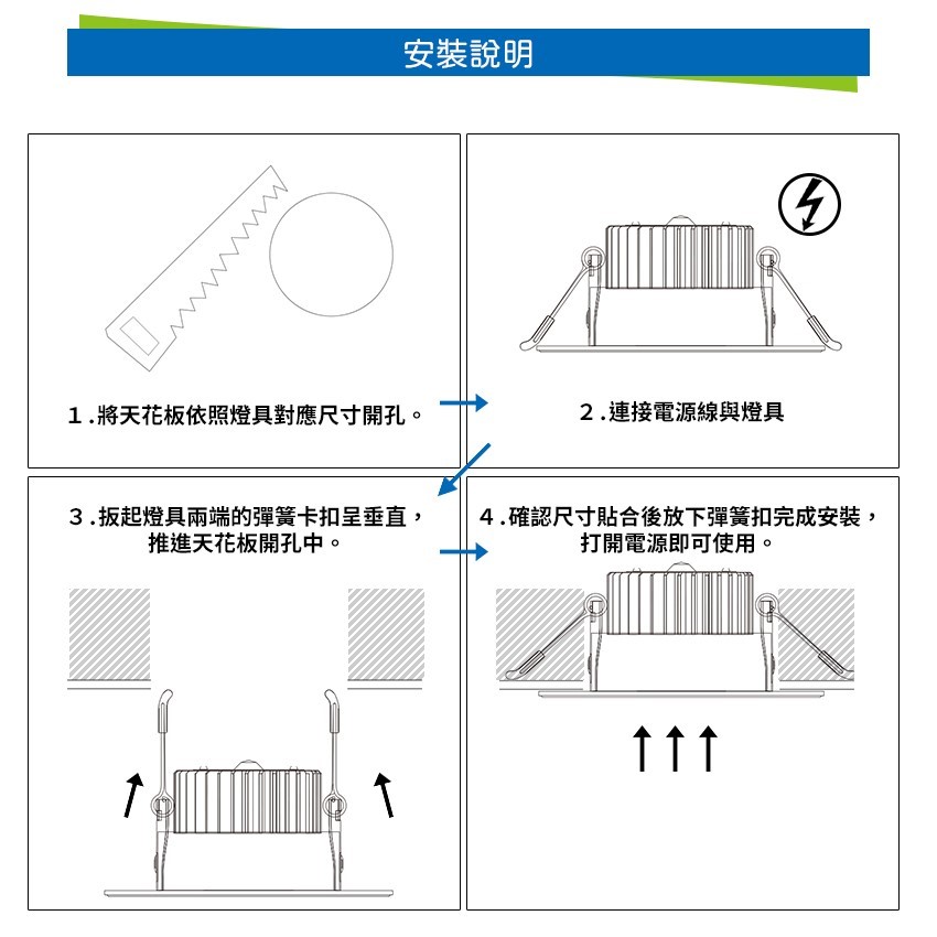 ◎聲寶20W LED漢堡嵌燈/崁燈/天花燈，開孔18CM，CNS認證，全電壓，白光/黃光