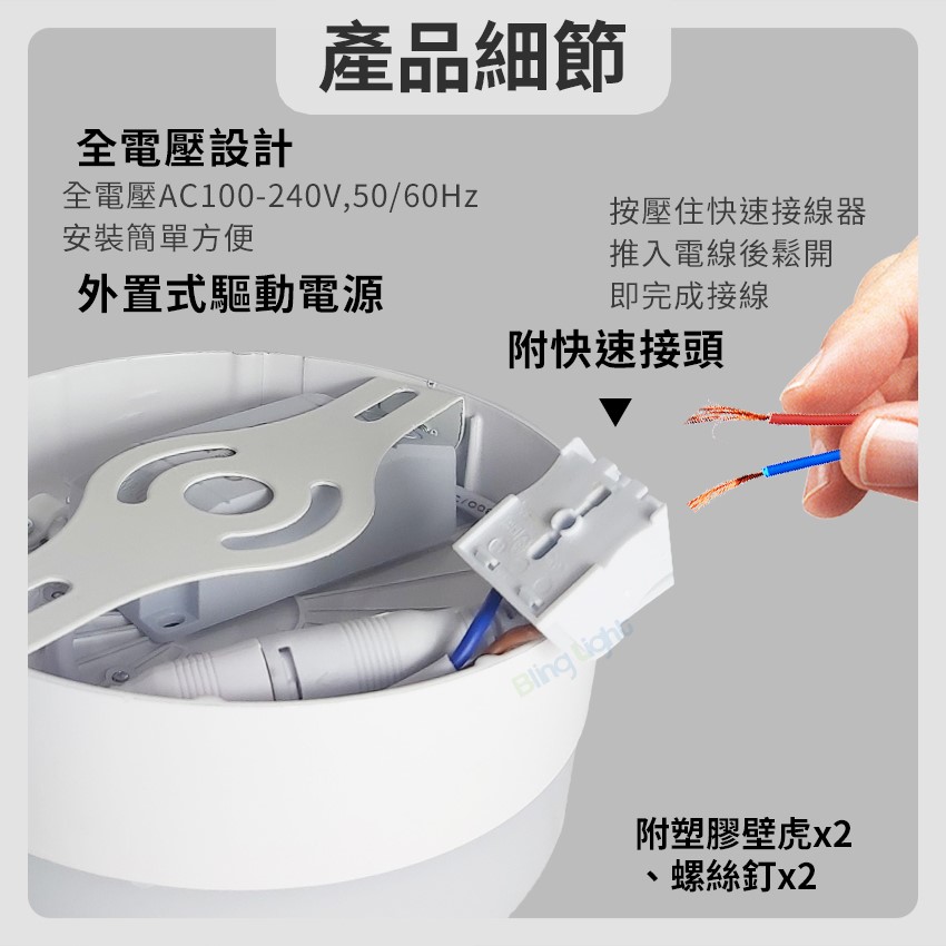 ◎LED吸頂燈/蛋糕燈/陽台燈/廚衛燈，圓形/方形，6W/12W/18W/24W